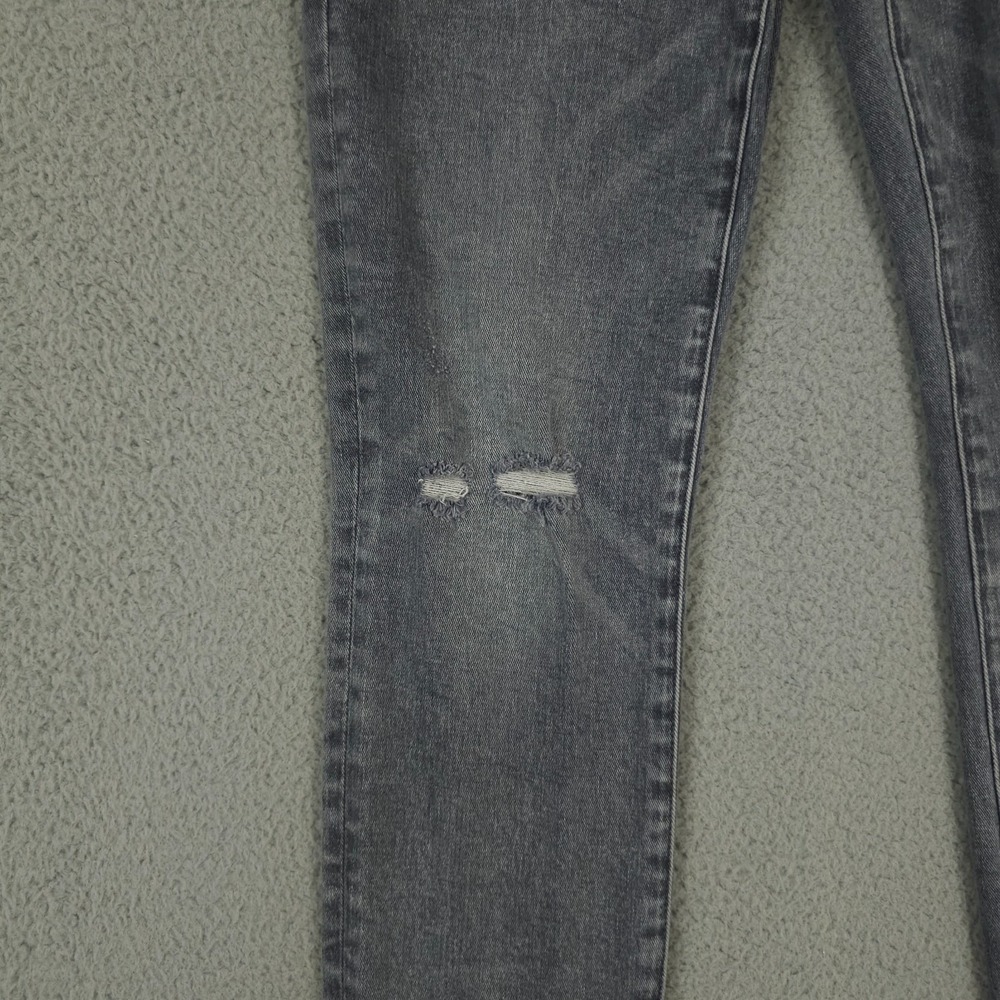 CAbi Jeans Womens 4 Washed Gray High Rise Skinny Distressed Busted Knees Denim - Picture 13 of 15